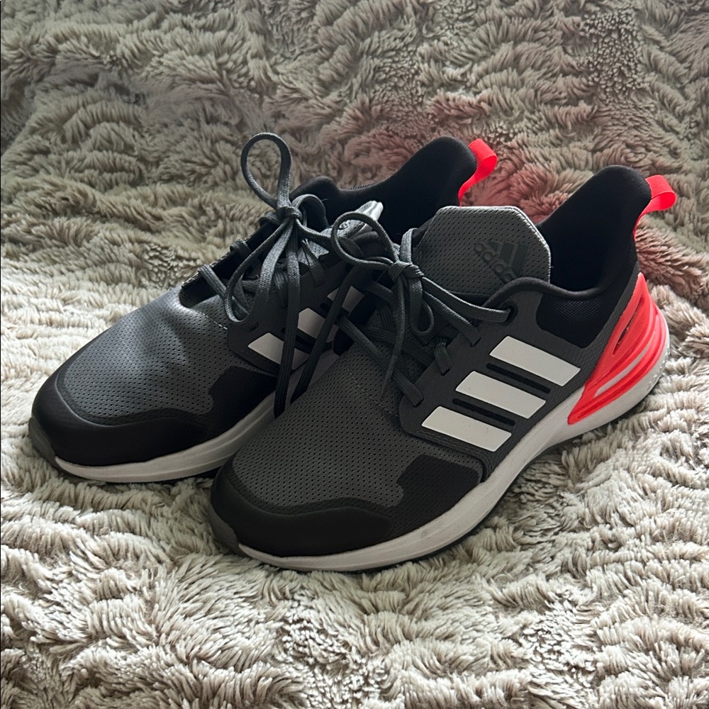 Adidas Black, white and orange Running Shoes